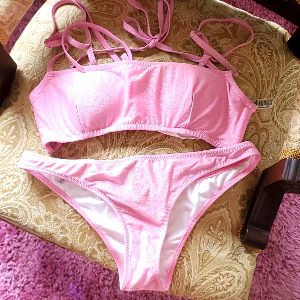 💖VS PINK GLITTER BIKINI!!!